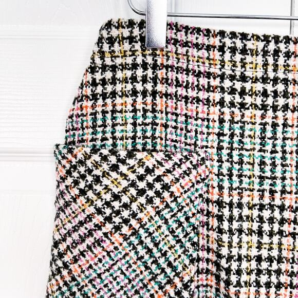 Maeve by Anthropologie Bijou Plaid Tweed Knit Mini Skirt - Picture 3 of 8